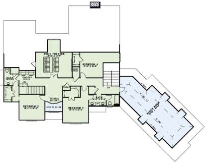 Second Floor for House Plan #110-00193