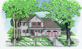 Traditional House Plan #402-00488 Elevation Photo