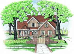 Traditional House Plan #402-00492 Elevation Photo