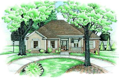 4 Bed, 2 Bath, 1853 Square Foot House Plan - #402-00496