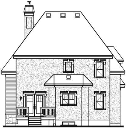 European House Plan #034-00075 Elevation Photo