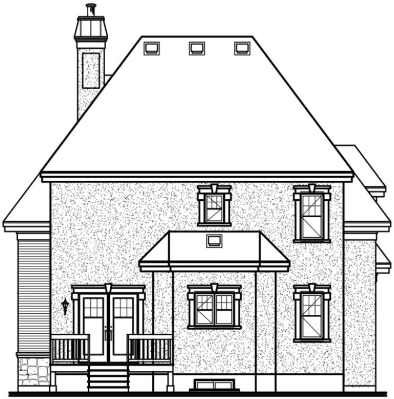 European House Plan #034-00075 Elevation Photo