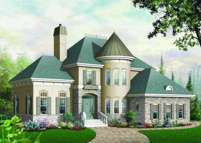 3 Bed, 2 Bath, 2338 Square Foot House Plan - #034-00076