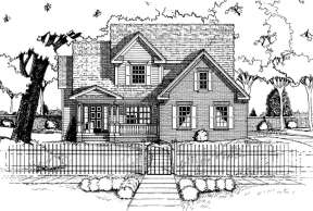 Traditional House Plan #402-00518 Elevation Photo