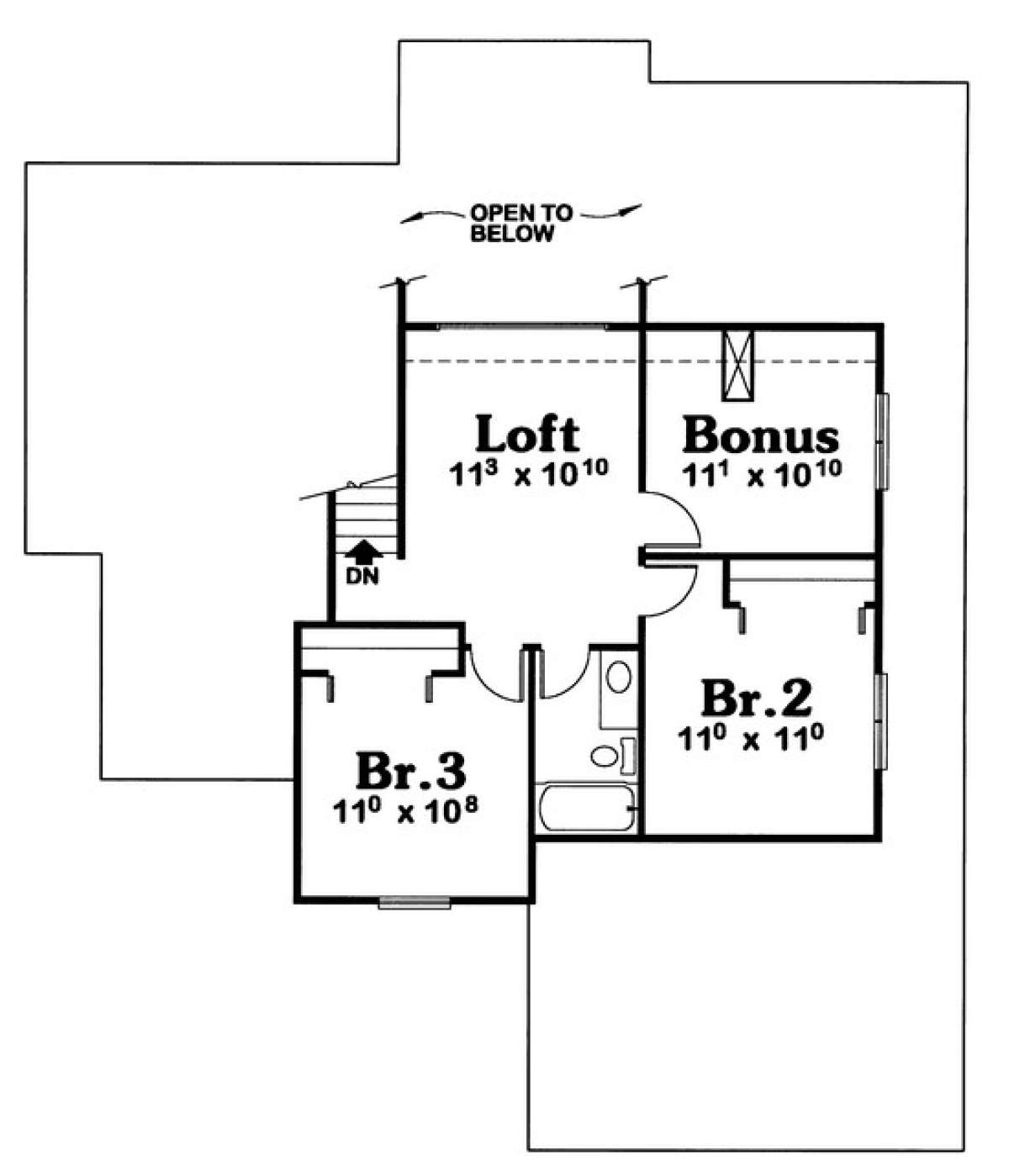 Floorplan 2 for House Plan #402-00518