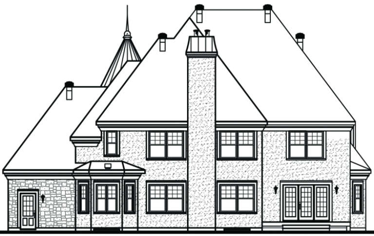 European House Plan #034-00077 Elevation Photo