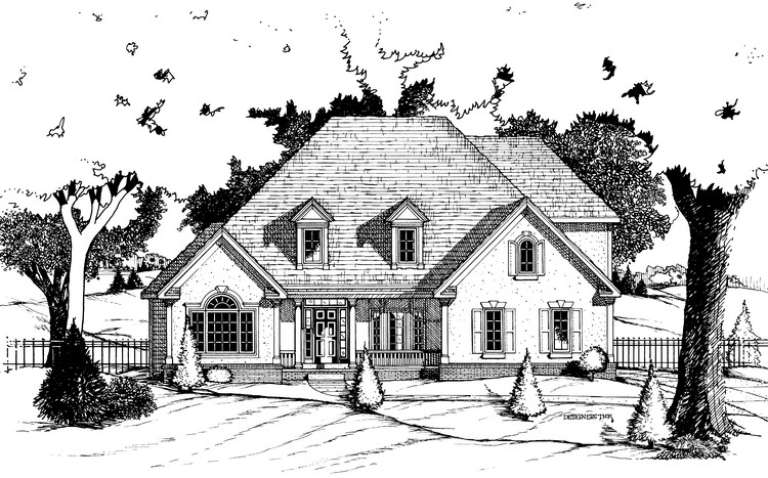 Traditional House Plan #402-00530 Elevation Photo