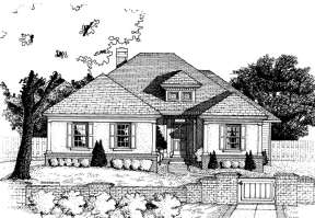 Ranch House Plan #402-00548 Elevation Photo