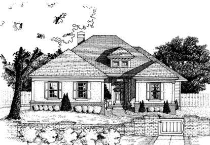 2 Bed, 2 Bath, 1558 Square Foot House Plan - #402-00548