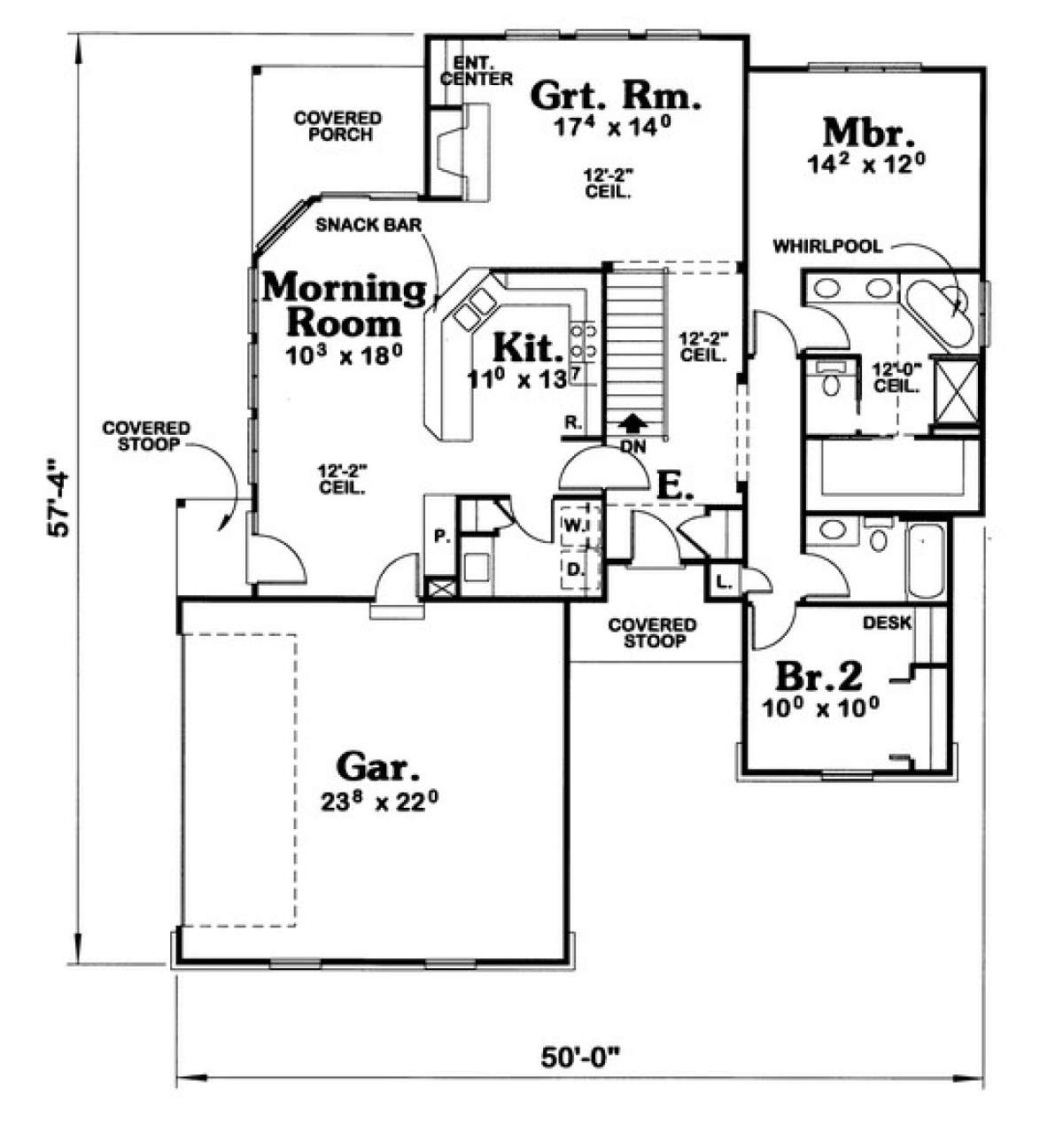 Floorplan 1 for House Plan #402-00548