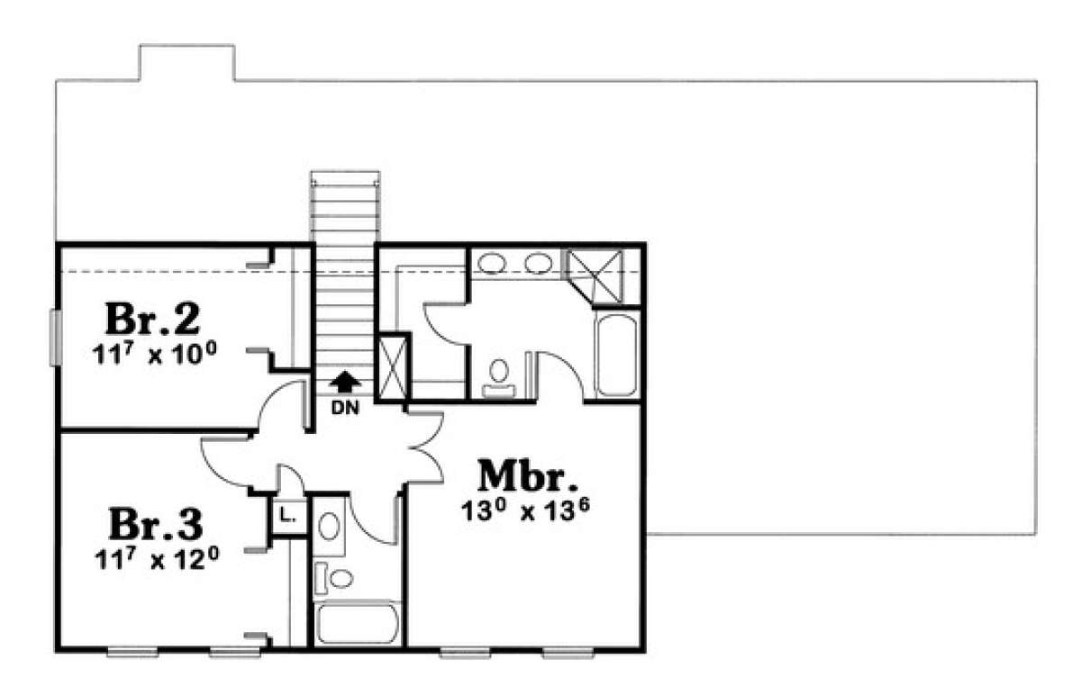 Floorplan 2 for House Plan #402-00556
