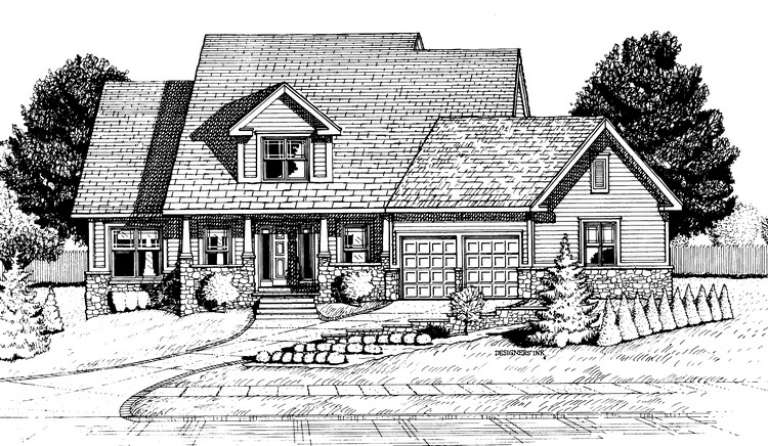 Country House Plan #402-00565 Elevation Photo