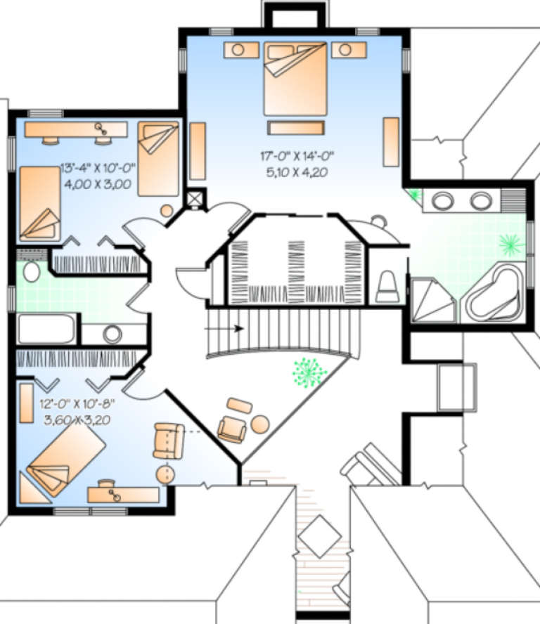 House Plan House Plan #447 Drawing 2