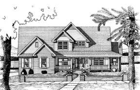 Country House Plan #402-00583 Elevation Photo