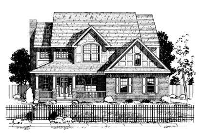 Country House Plan #402-00585 Elevation Photo
