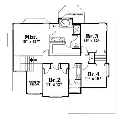 Floorplan 2 for House Plan #402-00585