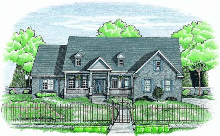 Country House Plan #402-00591 Elevation Photo