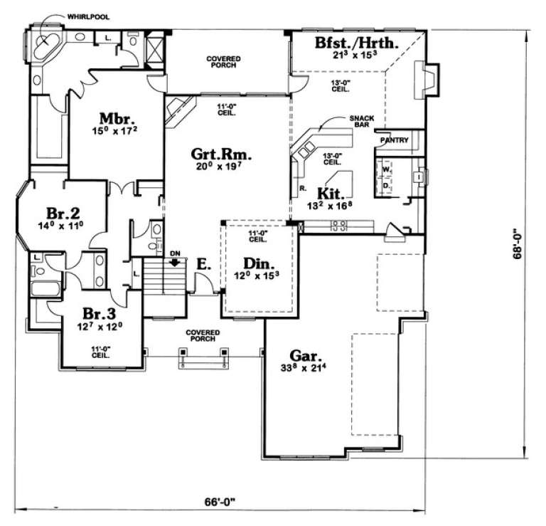 House Plan House Plan #4488 Drawing 1
