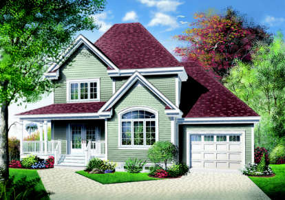 Country House Plan #034-00084 Elevation Photo