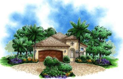 Mediterranean House Plan #575-00002 Elevation Photo