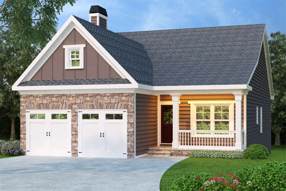Ranch Plan: 1,592 Square Feet, 3 Bedrooms, 2 Bathrooms - 009-00028