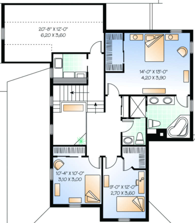 House Plan House Plan #450 Drawing 2