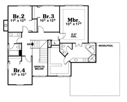 Floorplan 2 for House Plan #402-00606