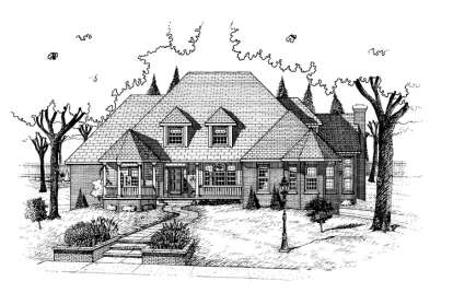 4 Bed, 2 Bath, 3437 Square Foot House Plan - #402-00610