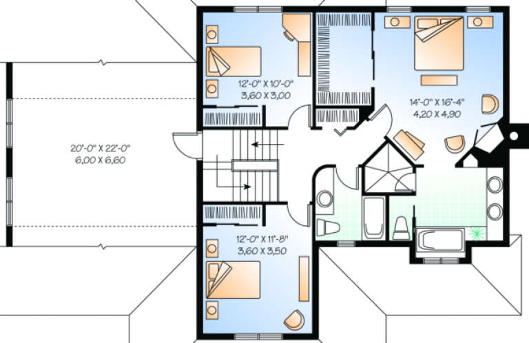 House Plan House Plan #451 Drawing 2