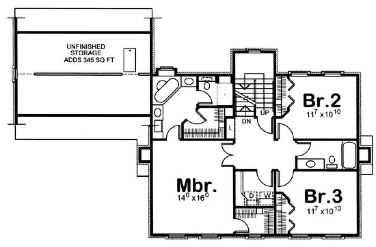 Floorplan 2 for House Plan #402-00616