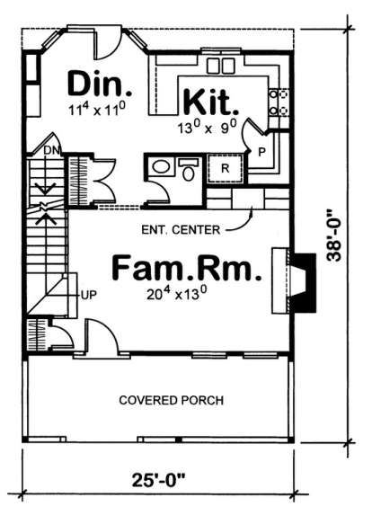 Floorplan 2 for House Plan #402-00618