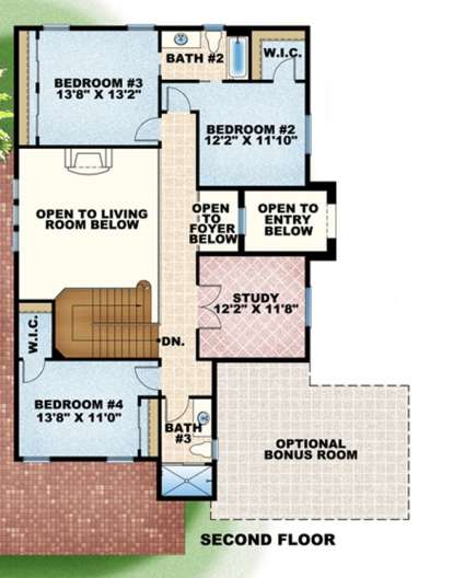 Floorplan 2 for House Plan #575-00003