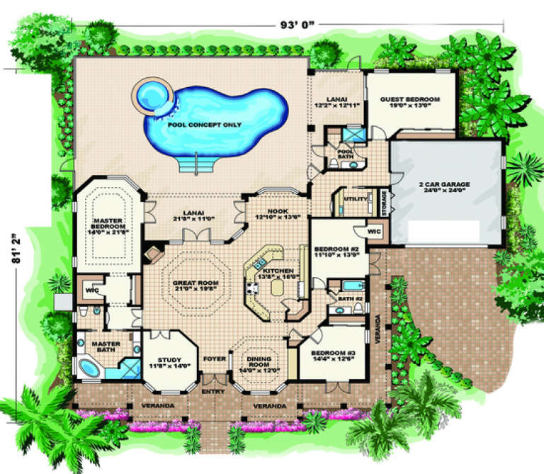 House Plan House Plan #4519 Drawing 1
