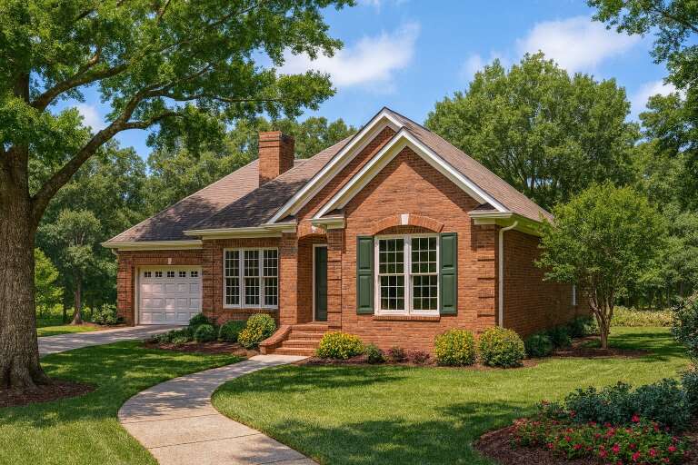 House Plan House Plan #4520 Angled Front Elevation