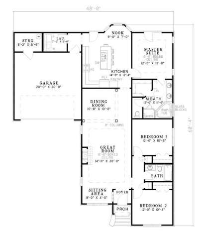Main Floor  for House Plan #110-00196