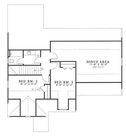 Second Floor for House Plan #110-00200