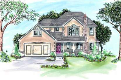 3 Bed, 2 Bath, 1885 Square Foot House Plan - #402-00624