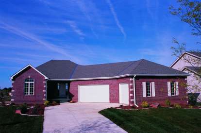3 Bed, 2 Bath, 1709 Square Foot House Plan - #402-00628