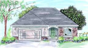 Ranch House Plan #402-00630 Elevation Photo