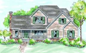 Traditional House Plan #402-00632 Elevation Photo