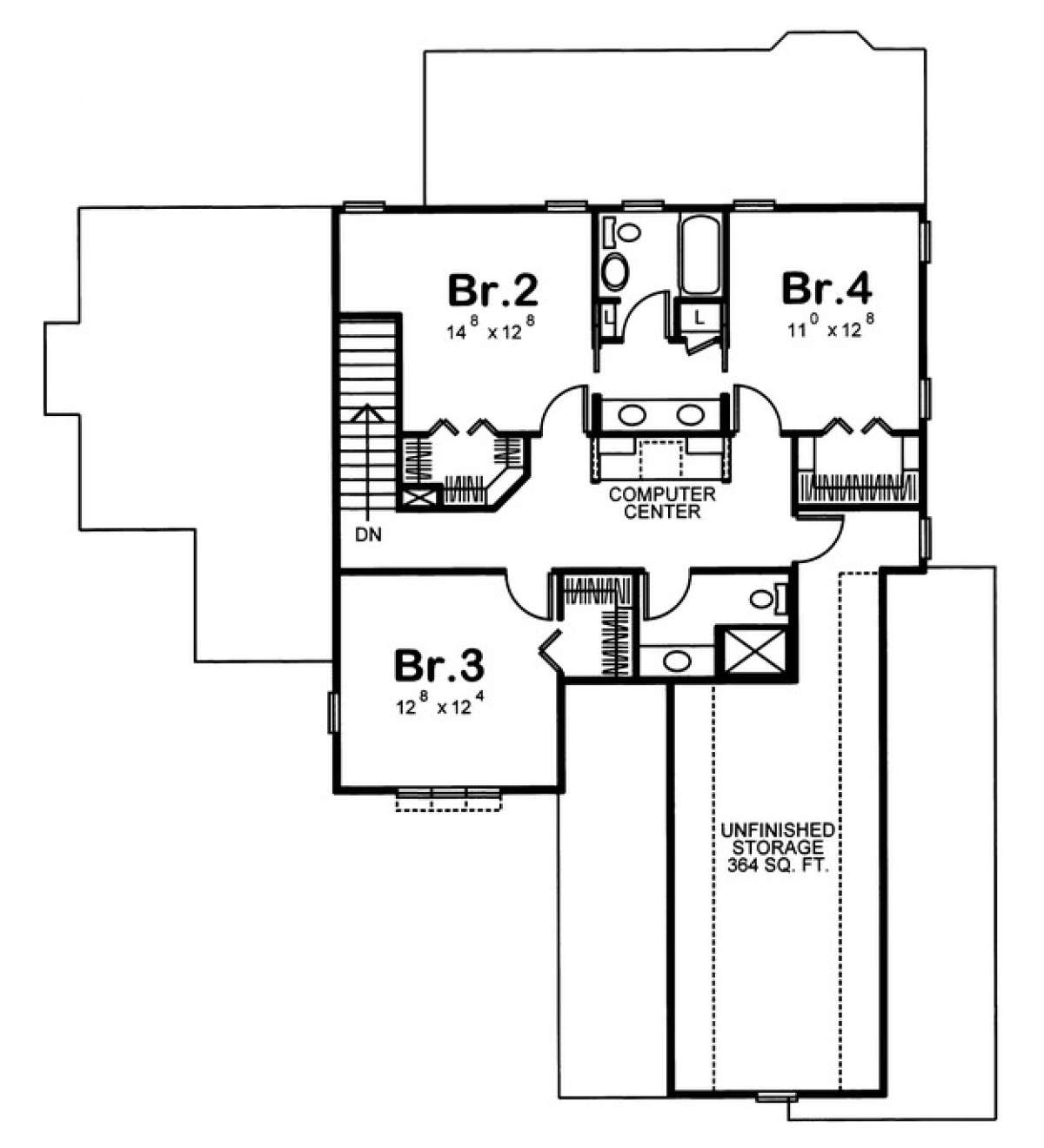 Floorplan 2 for House Plan #402-00632