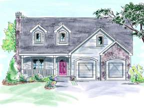 Ranch House Plan #402-00642 Elevation Photo