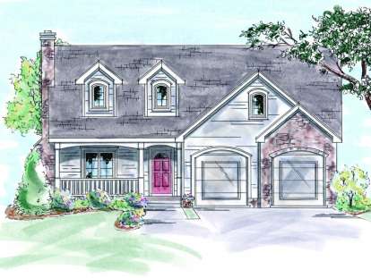 2 Bed, 2 Bath, 1180 Square Foot House Plan - #402-00642