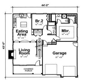 Floorplan 1 for House Plan #402-00642