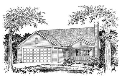 2 Bed, 2 Bath, 1498 Square Foot House Plan - #402-00646