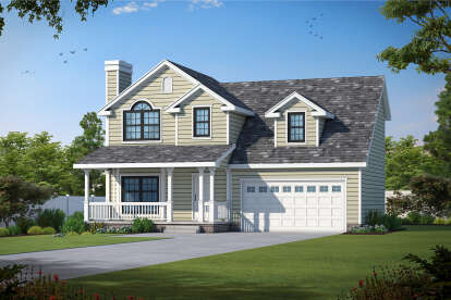 Farmhouse House Plan #402-00650 Elevation Photo