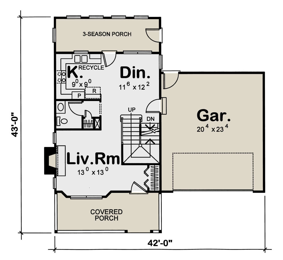 Main Floor for House Plan #402-00650