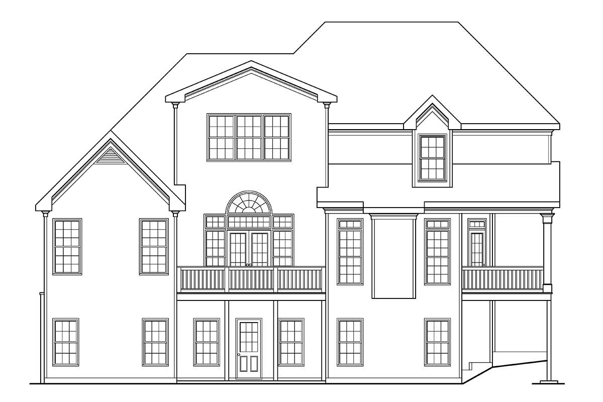 Craftsman House Plan #009-00029 Elevation Photo
