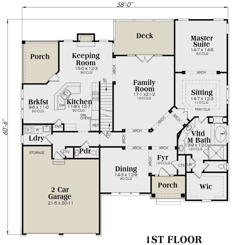 House Plan House Plan #46 Drawing 1