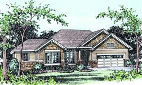 Ranch House Plan #402-00694 Elevation Photo